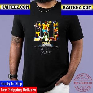 RIP Pele 1957 2022 Thank You For The Memories Signature Vintage T-Shirt