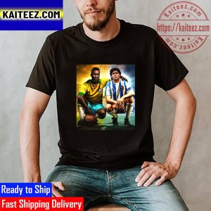 RIP Two GOAT Pele And Diego Maradona Two Legend Of Football Vintage T-Shirt