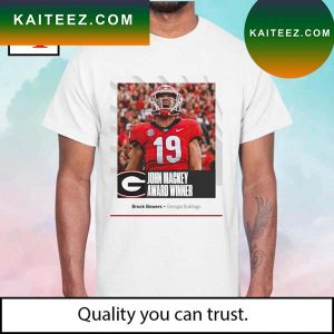 SEC Georgia Bulldogs John Mackey award winner Brock Bowers poster T-shirt