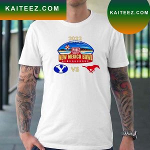 SMU Mustangs vs BYU Cougars 2023 New Mexico Bowl apparel matchup T-shirt