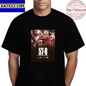 San Francisco 49ers 57-0 In The Second Half In NFL Vintage T-Shirt