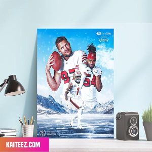 San Francisco 49ers 94 Niners x TNF Blizzard Warning Canvas-Poster Home Decorations