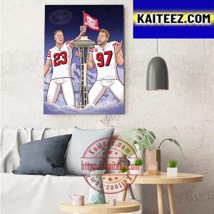 San Francisco 49ers Are 2022 NFC West Champions Art Decor Poster Canvas
