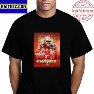 San Francisco 49ers Are 2022 NFC West Champions In NFL Playoffs Vintage T-Shirt