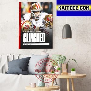 San Francisco 49ers Are 2022 NFC West Champs Art Decor Poster Canvas