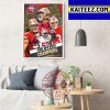 San Francisco 49ers Are Champions 2022 NFC West Champs Art Decor Poster Canvas