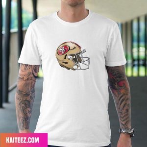 San Francisco 49ers Authentic Helmet Cutout Style T-Shirt