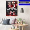 San Francisco 49ers Have Officially Clinched NFC West Division Tilte In NFL Playoffs Art Decor Poster Canvas