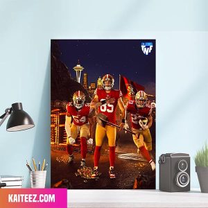 San Francisco 49ers Gold Niners vs Seahawks TNF On Prime Home Decor Canvas-Poster
