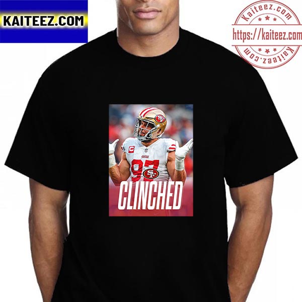 San Francisco 49ers Have Officially Clinched NFC West Division Tilte In NFL  Playoffs Vintage T-Shirt - Kaiteez