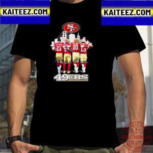 San Francisco 49ers Mccaffrey Deebo Samuel Jimmy Garoppolo Brock Purdy Signatures Vintage T-Shirt