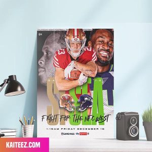 San Francisco 49ers vs Seattle Seahawks Fight For The NFC West Home Decor Canvas-Poster