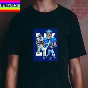 Saquon Barkley 1000 Yard Rusher Club New York Giants NFL Vintage T-Shirt
