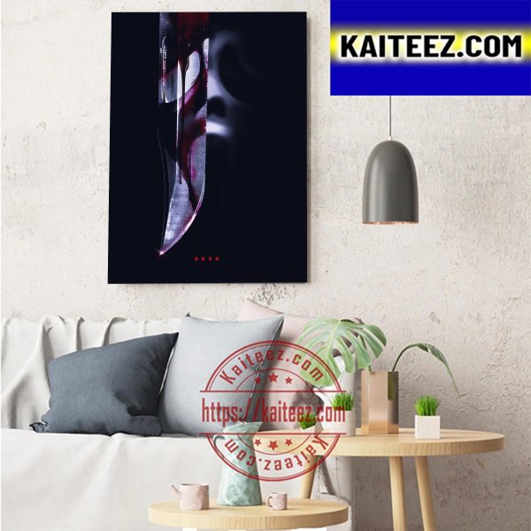 Scream 6 2023 Official Poster Movie Art Decor Poster Canvas