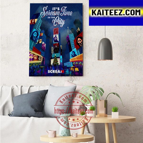 Scream VI New Poster Art Its Scream Time In The City Art Decor Poster Canvas