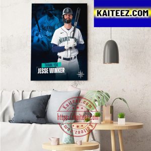 Seattle Mariners Thank You Jesse Winker Best Of Luck In Milwaukee Brewers Art Decor Poster Canvas