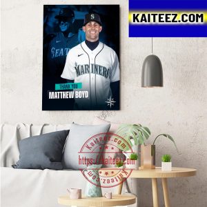 Seattle Mariners Thank You Matthew Boyd To Detroit Tigers Art Decor Poster Canvas