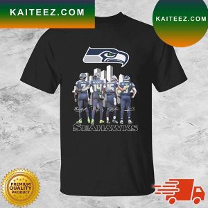 Seattle Seahawks Skyline Smith Metcalf Lockett And Walker III Signatures T-shirt