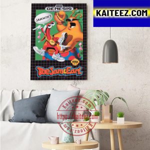 Sega Genesis Game Toejam And Earl By Amazon Studios Art Decor Poster Canvas