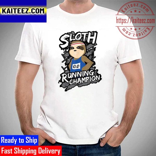 Sloth Running Champion Vintage T-Shirt