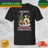 Snoopy And Friends Atlanta Braves Merry Christmas T-shirt