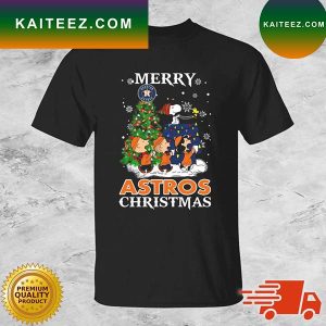 Snoopy And Friends Houston Astros Merry Christmas T-shirt