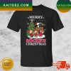 Snoopy And Friends Houston Texans Merry Christmas T-shirt