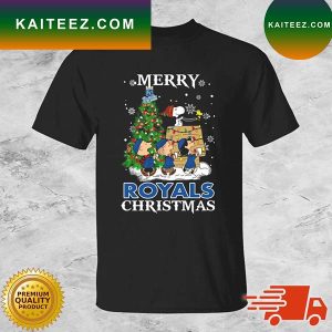 Snoopy And Friends Kansas City Royals Merry Christmas T-shirt