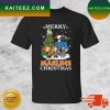 Snoopy And Friends Michigan Wolverines Merry Christmas T-shirt