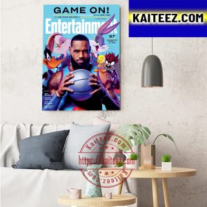 Space Jam A New Legacy Entertainment Weekly Cover With LeBron James Art Decor Poster Canvas