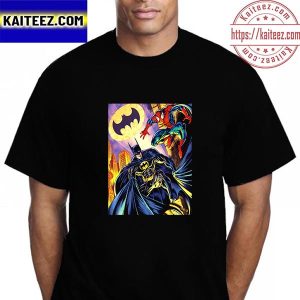 Spider Man And Batman Team Up To Fight Carnage And Joker Vintage T-Shirt