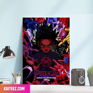 Spider-man Across The Spider-verse Made A John Wick Style Movie Poster Marvel Studios Canvas-Poster Home Decorations