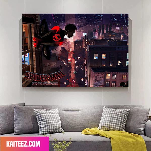 Spider Man Across The Spider-Verse Home Decor Poster Canvas