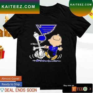 St. Louis Blues Snoopy and Charlie Brown dancing T-shirt