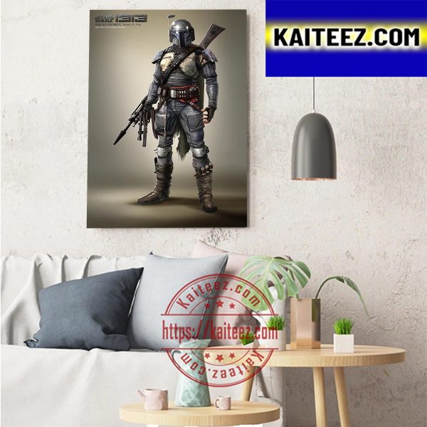 Star Wars 1313 Boba Fett Costume Art Decor Poster Canvas