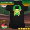 Star Wars Baby Yoda hug Oregon Ducks football T-shirt