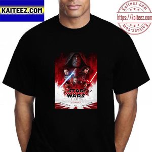 Star Wars Episode VIII The Last Jedi Official Poster Vintage T-Shirt