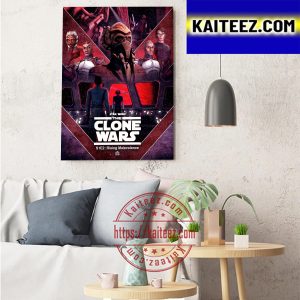 Star Wars The Clone Wars S1E2 Rising Malevolence Art Decor Poster Canvas