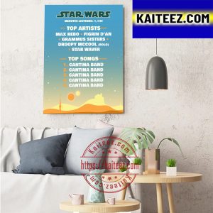 Star Wars  Tio Artists And Top Songs Art Decor Poster Canvas