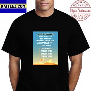 Star Wars Top Artists And Top Songs Vintage T-Shirt
