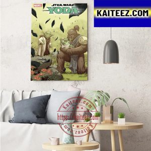 Star Wars Yoda 5 Variant Cover Art Of Marvel Comics Art Decor Poster Canvas