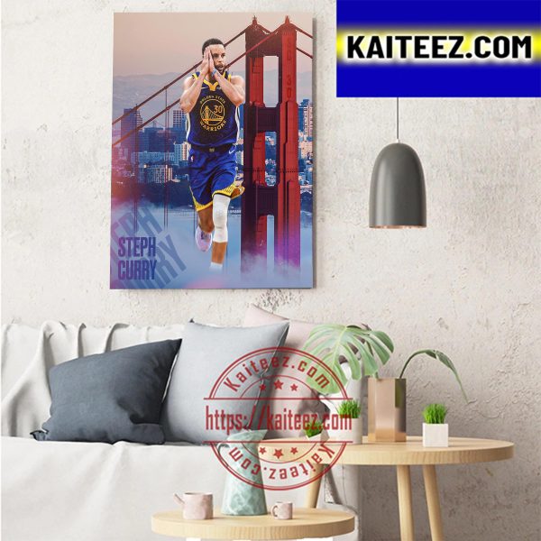 Stephen Curry And Golden State Warriors NBA Finals Rematch Over Boston Celtics Art Decor Poster Canvas