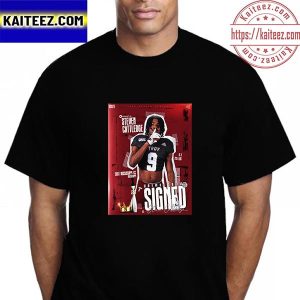 Steven Cattledge Signed Troy Trojans Football Vintage T-Shirt