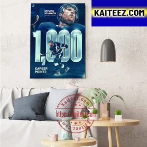 Steven Stamkos 1000 Career Points With Tampa Bay Lightning NHL Art Decor Poster Canvas