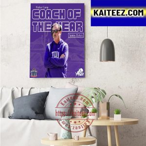 TCU Football Coach Sonny Dykes Is The 2022 Walter Camp Coach Of The Year Art Decor Poster Canvas