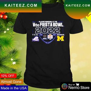 TCU vs Michigan football 2022 playoff semifinal at the Fiesta bowl trophy game T-shirt