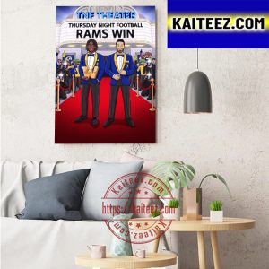 TNF Theater Thursday Night Football Los Angeles Rams Win Art Decor Poster Canvas