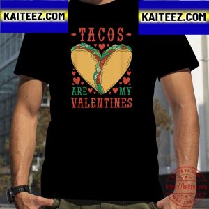 Taco Are My Valentines Vintage T-Shirt