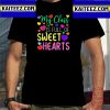 Valentines Day Retro Groovy Conversation Heart Candy Vintage T-Shirt