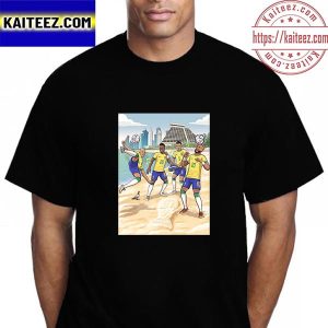 Team Brazil In FIFA World Cup Qatar 2022 Vintage T-Shirt